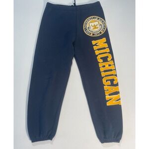 Vintage 90s Michigan‎ Artex Sweatpants Navy Men's Size L Made in USA